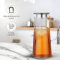 Borosilicate Glass Jug 1370ml - Compact Serving Solution | Ideal for Daily Use & Small Families | Oven & Fridge Safe | Sturdy No-Slip Handle | Timeless Transparent Design