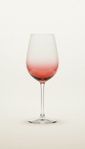 Vermillion accent wine glass