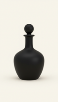 Matte black decanter